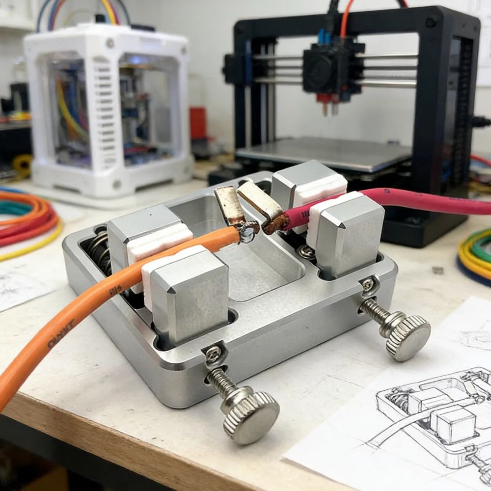 Diy Electronics Hobby - Support de soudage en aluminium réglable,
