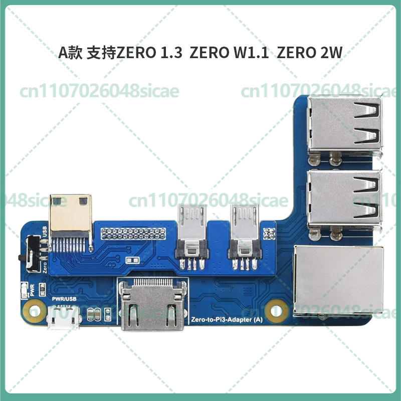 Raspberry Pi Zero - Carte d'extension d'interface Ethernet USB 2W