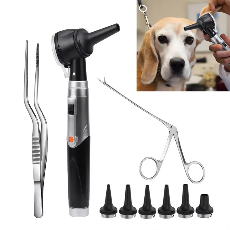 Crocodile Clip Set - Pince Otoscope Vétérinaire pour Animaux, Extracteur
