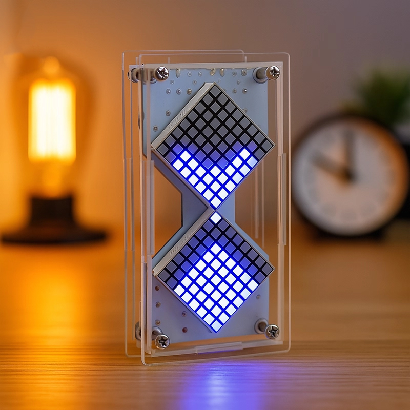 Diy Electronics Hobby - Cyberpunk bricolage LED matrice sablier capteur