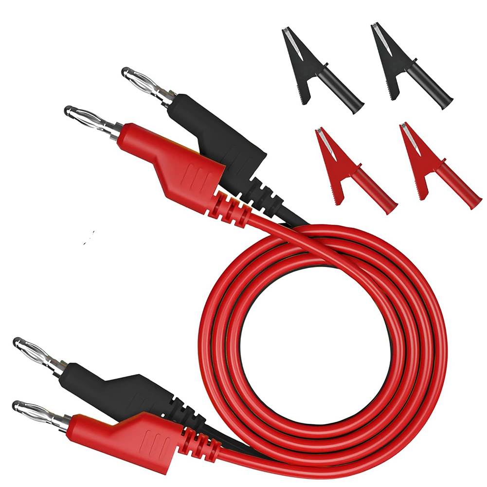 Crocodile Clip Set - Ensemble de 6 câbles de test
