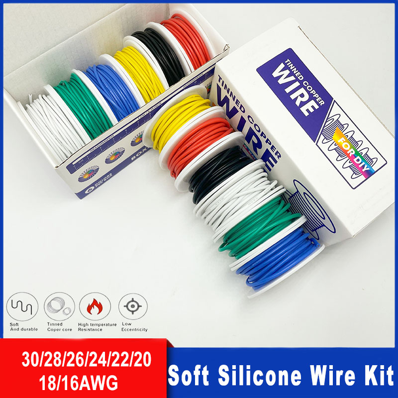 Diy Electronics Project Kit - Kit de fils en Silicone souple