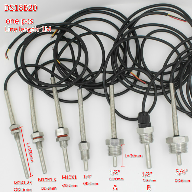 Ds18B20 Temperature Sensor - Capteur de température numérique DS18B20, coque