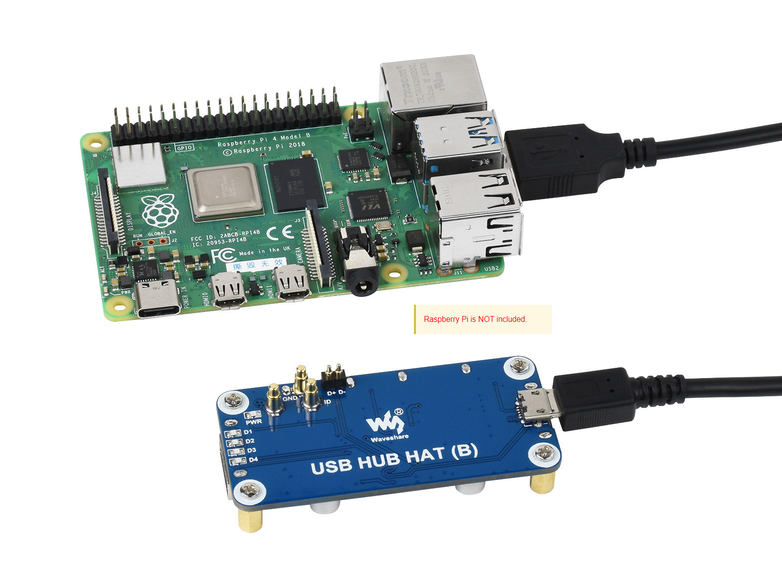 Waveshare USB HUB HAT (B) 4x p - Raspberry Pi Zero avis et prix