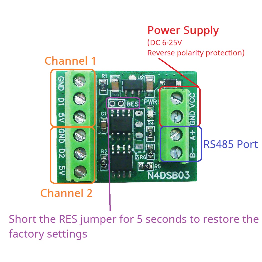 Collecteur de température 2CH  - Ds18B20 Temperature Sensor avis et prix