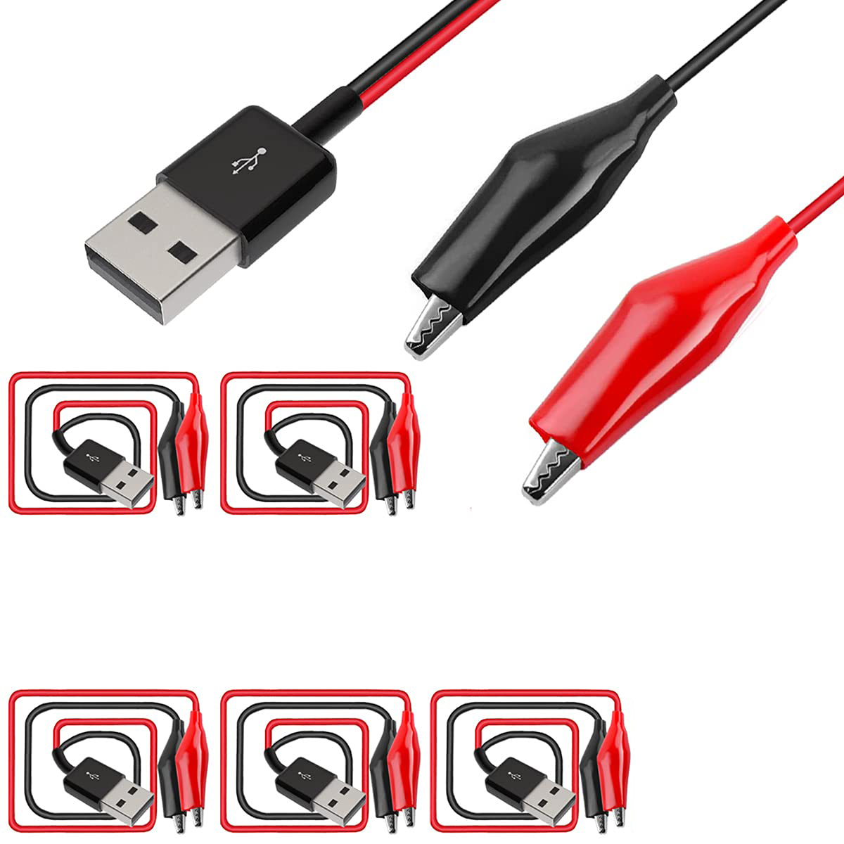 Pince crocodile vers USB, pinc - Crocodile Clip Set avis et prix