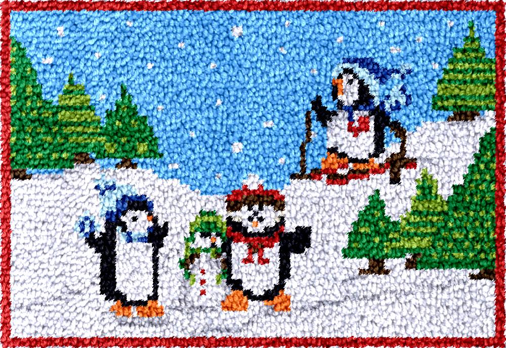 Pingouins loquet crochet tapis - Diy Electronics Art avis et prix