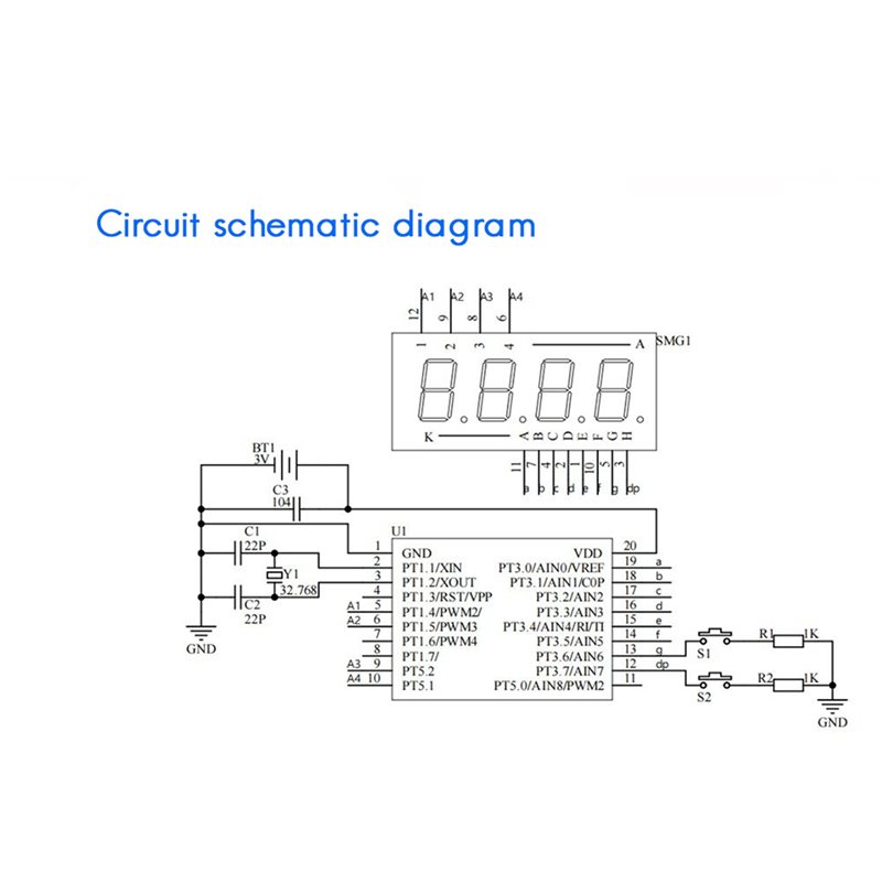Kit électronique de montre LED - Diy Electronics Project Kit avis et prix